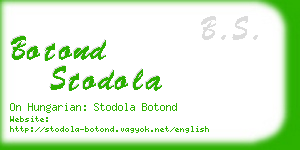 botond stodola business card